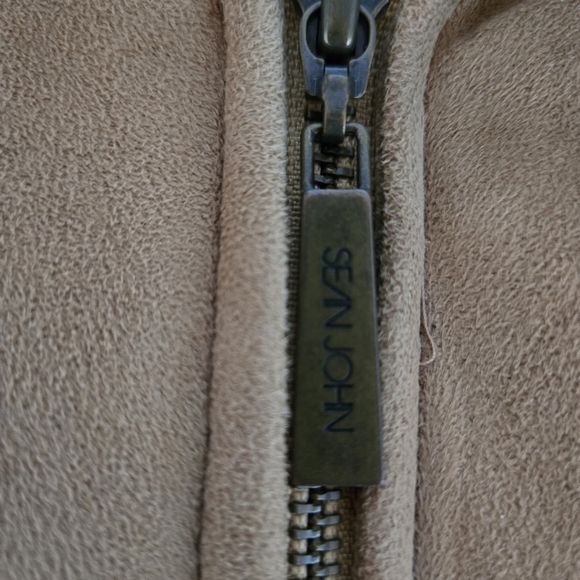 Vintage Faux Suede Fuzzy Lining Bomber Jacket EUC - Picture 5 of 12